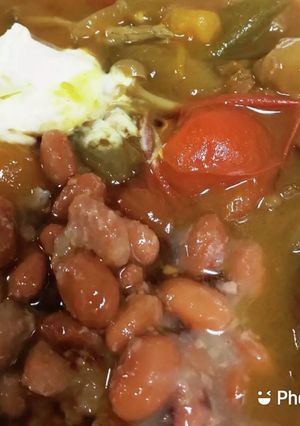 ゴロゴロお野菜で、ウズラ豆のカレーです。-レシピのメイン写真