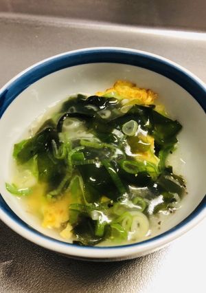 節約★カニカマでかに玉風ワカメあんかけ-レシピのメイン写真