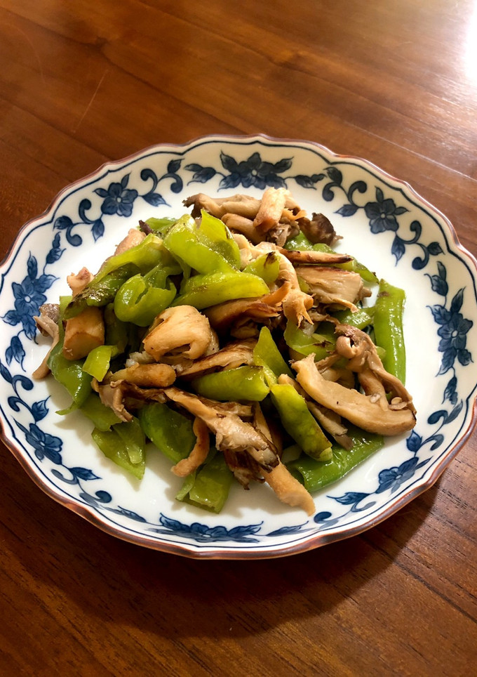 万願寺とうがらしと平茸の炒め物-レシピのメイン写真