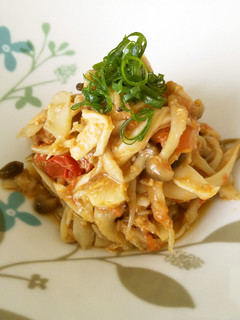 旨味たっぷり♪きのことツナのトマト味噌煮-レシピのメイン写真