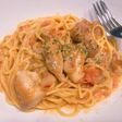 簡単濃厚☆チキンのトマトクリームパスタ