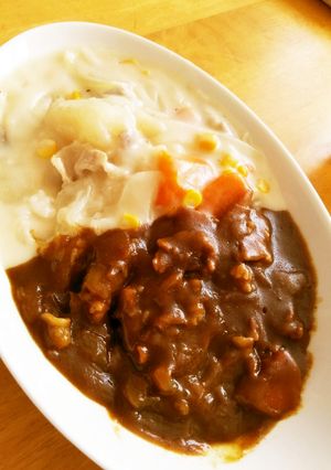 3度楽しめる♬カレー&シチューライス-レシピのメイン写真