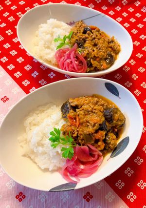 ナスとひき肉のキーマカレー-レシピのメイン写真
