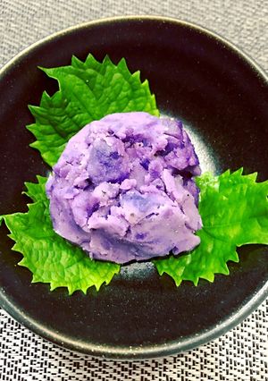 シャドークイーンのマッシュポテト紫陽花-レシピのメイン写真