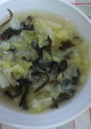 キャベツの芯まで☆ヘルシー中華スープ-レシピのメイン写真