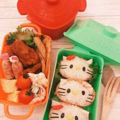 A picture of キャラ弁♡簡単！お稲荷ｄｅキティちゃん.