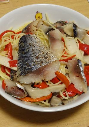 鯖のパストラミ で冷製パスタ-レシピのメイン写真