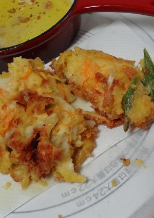 チーズ鱈と野菜の かき揚げ-レシピのメイン写真