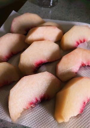 本場山梨から♡桃の変色を防ぎましょう♡-レシピのメイン写真