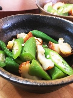 レンチン簡単!オクラちくわ和え-レシピのメイン写真