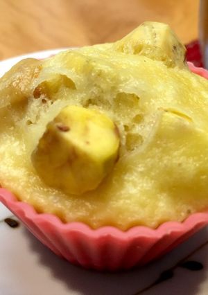 秋の味覚！HMで栗ごろごろ蒸しパン-レシピのメイン写真