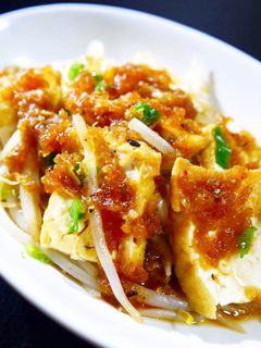 厚揚げもやし炒め~ステーキソースがけ~-レシピのメイン写真