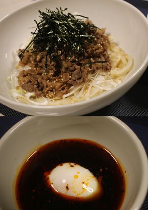 旨辛肉つけうどん♪（丸亀製麺の期間限定）-レシピのメイン写真