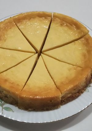 NYチーズケーキ 混ぜて焼くだけ簡単！-レシピのメイン写真
