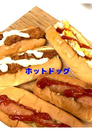 キャベツ炒めカレー味でホットドッグ-レシピのメイン写真