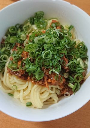まぜそば 鯖の味噌煮缶アレンジレシピ-レシピのメイン写真