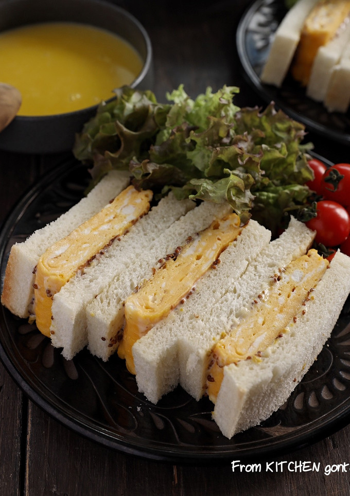 覚王山い志かわ風♪厚焼き卵のサンドイッチ-レシピのメイン写真