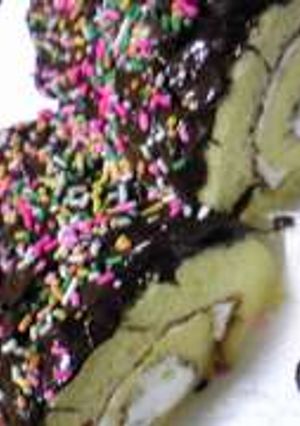 超簡単★チョコ塗るだけチョコロールケーキ-レシピのメイン写真