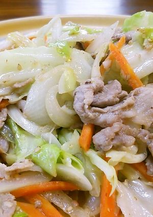 豚小間キャベツごま味噌炒め。-レシピのメイン写真