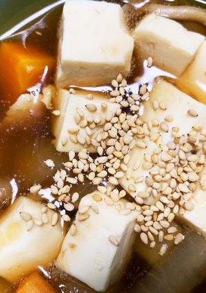 全てレンジ野菜あんかけ豆腐-レシピのメイン写真