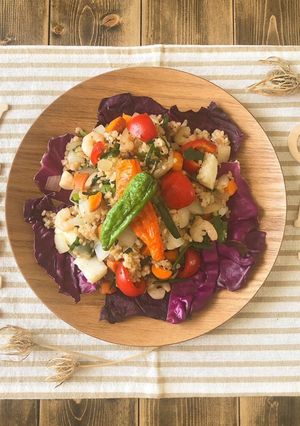 ニラとシーフードミックスのナンプラー炒飯-レシピのメイン写真