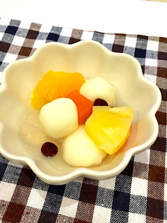 フルーツ豆腐白玉-レシピのメイン写真