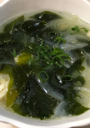 鶏の茹で汁で☆玉ねぎスープ〜無添加-レシピのメイン写真