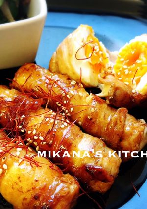 厚揚げと卵のテリテリ肉巻き♪♪-レシピのメイン写真