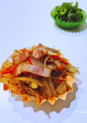 お弁当冷凍お野菜おかず：バター醤油金平-レシピのメイン写真