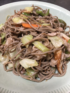 簡単我が家の蕎麦焼き-レシピのメイン写真
