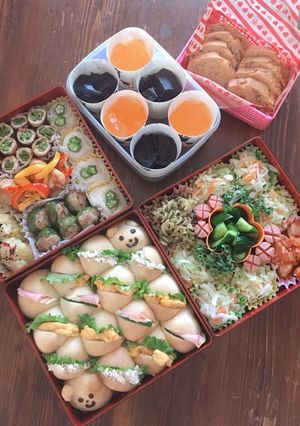 2019年秋の運動会お弁当!手抜き技で…-レシピのメイン写真