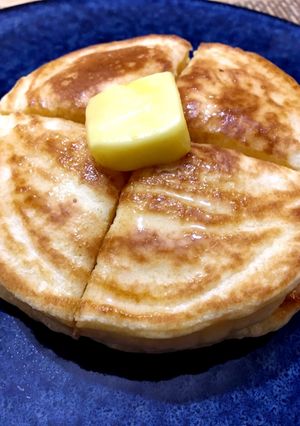 男の30分料理:強力粉でつくるパンケーキ-レシピのメイン写真