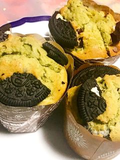 しっとり美味しい♡オレオ抹茶マフィン♡-レシピのメイン写真