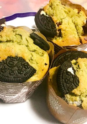 しっとり美味しい♡オレオ抹茶マフィン♡-レシピのメイン写真