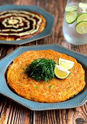 グルテンフリー*米粉とキヌアのお好み焼き-レシピのメイン写真