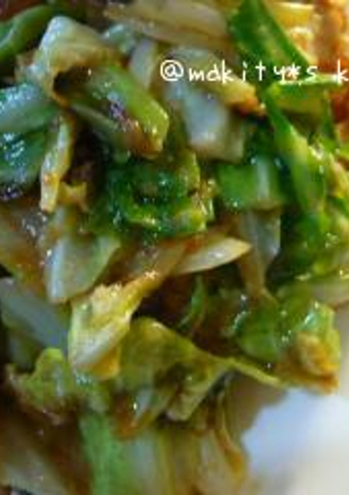 キャベツと厚揚げの味噌炒め-レシピのメイン写真