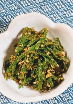 シーアスパラガスのごま和え♪-レシピのメイン写真
