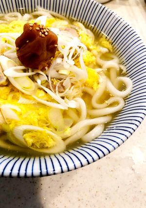 ※梅と生姜の鳥塩うどん※-レシピのメイン写真