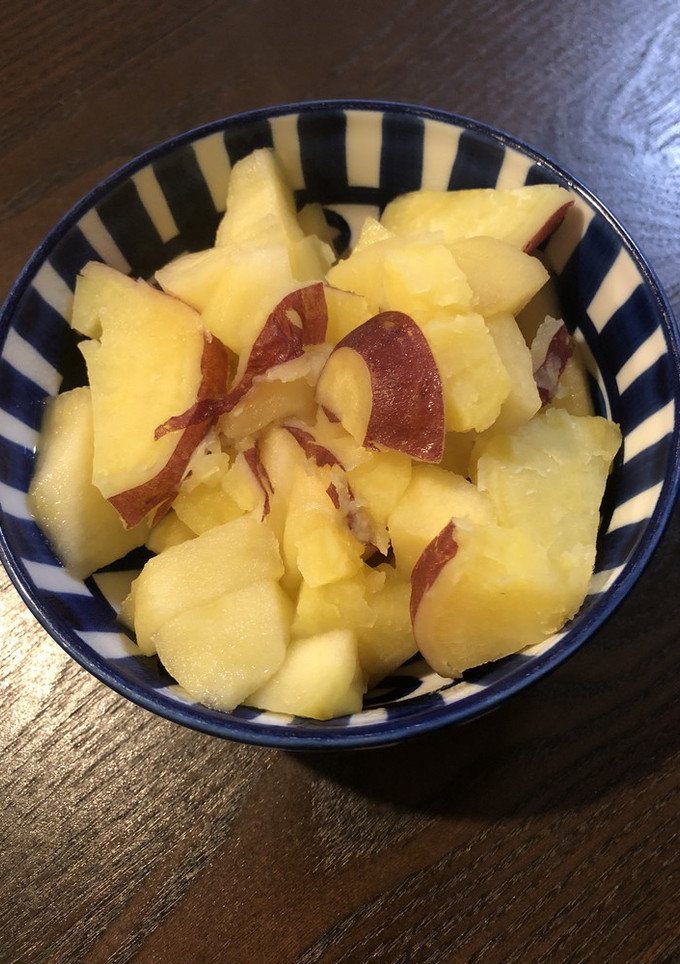 サツマイモとりんごの煮物-レシピのメイン写真