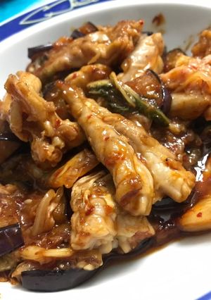 超簡単！鶏肉とナスのキムチ炒め！-レシピのメイン写真