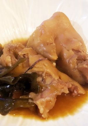 とろとろ豚足の甘辛煮込み-レシピのメイン写真