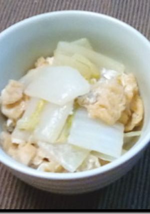 白菜と油揚げのホッコリ煮-レシピのメイン写真