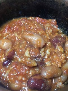 ミックス豆とひき肉のトマト煮込み-レシピのメイン写真