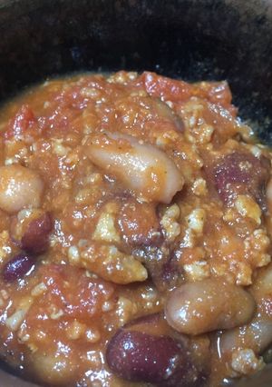 ミックス豆とひき肉のトマト煮込み-レシピのメイン写真
