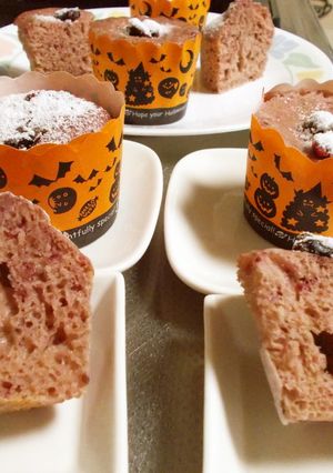 HM蒸しパン風ケーキをレンジとオーブンで-レシピのメイン写真