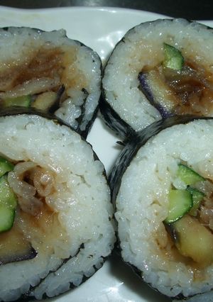 おつまみにもいける太巻き★酢飯なし-レシピのメイン写真