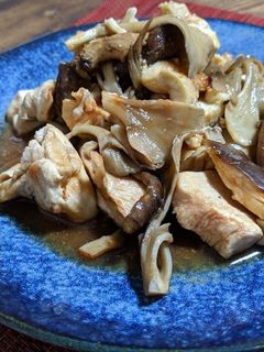 鶏むね肉ときのこのケチャップ煮-レシピのメイン写真