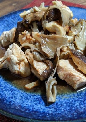 鶏むね肉ときのこのケチャップ煮-レシピのメイン写真
