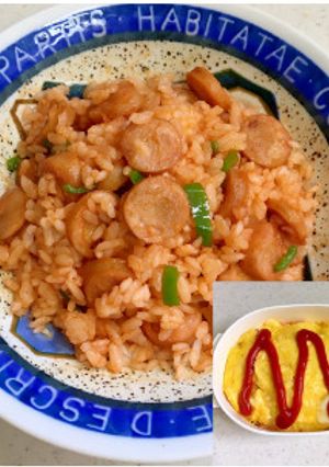 レンジで簡単！ 一人前 チキンライス-レシピのメイン写真
