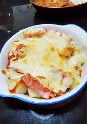 ♡ポテトとベーコンのピザ風チーズ焼き♡-レシピのメイン写真